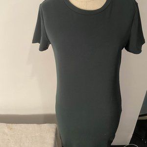 Dark Green T-Shirt Bodycon dress